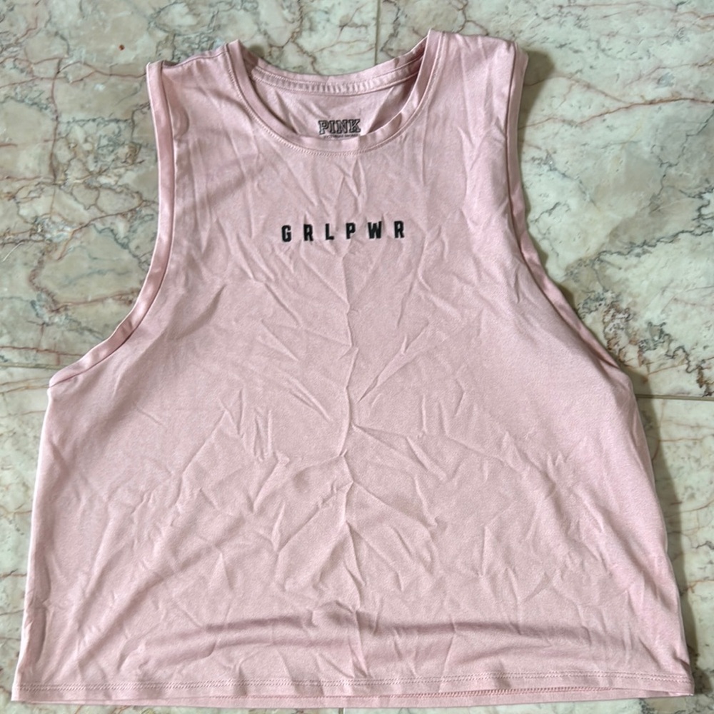 Pink GRL PWR Tank Top